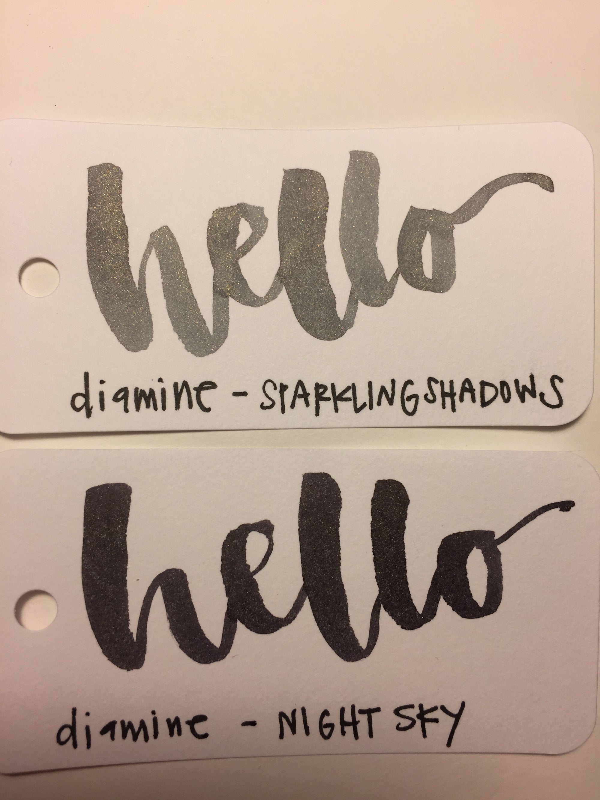 Diamine Night Sky and Sparkling Shadows Review