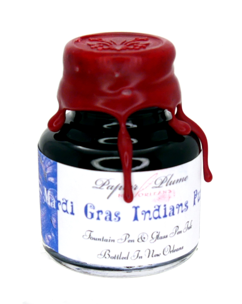 Papier Plume inks are Hand poured and bottled right in their shop in New Orleans, LA, these beautiful water based French inks are smooth flowing and fast drying making them ideal for any refillable fountain pen or glass dipping pen.