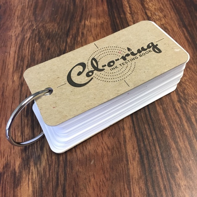 Made in Kansas City, MO, USA. We carry two lines of Swatch paper Col-0-dex and col-o-ring . These two products are used to collect organize and document your Ink.