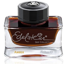 Edelstein Ink is and exclusive line by Pelikan. this Ink is know to be smooth and flows well in Fountain pens. the ink is a little slower drying than others. the colors are deep and rich.