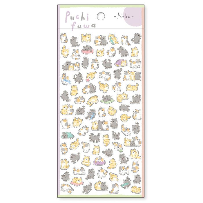 Mind Wave Stickers- Petit Fuwa Neko Sticker