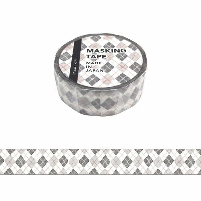 Mind Wave- Masking Tape - 15mm - Checkered 10