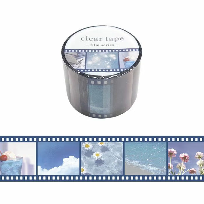 Mind Wave - Washi tape- 30mm-Film Blue
