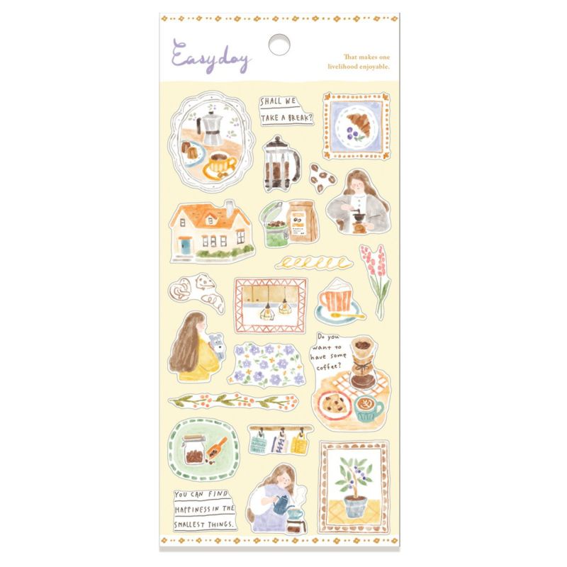 Mind Wave Stickers- Easy Day Coffee