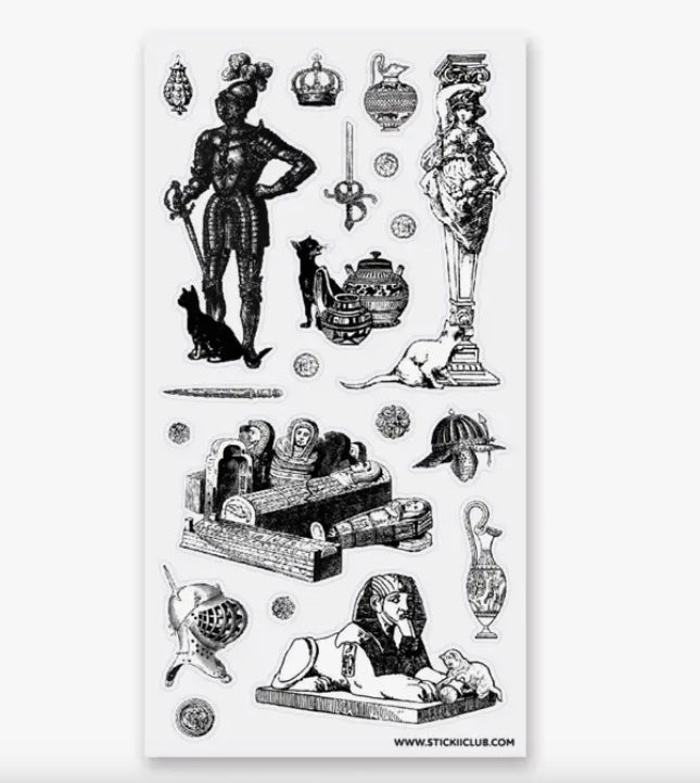 STICKII Sticker Sheet - Cats Through History