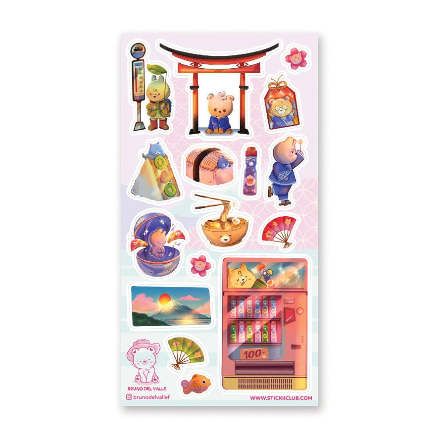 STICKII Sticker Sheet - Japan Adventures
