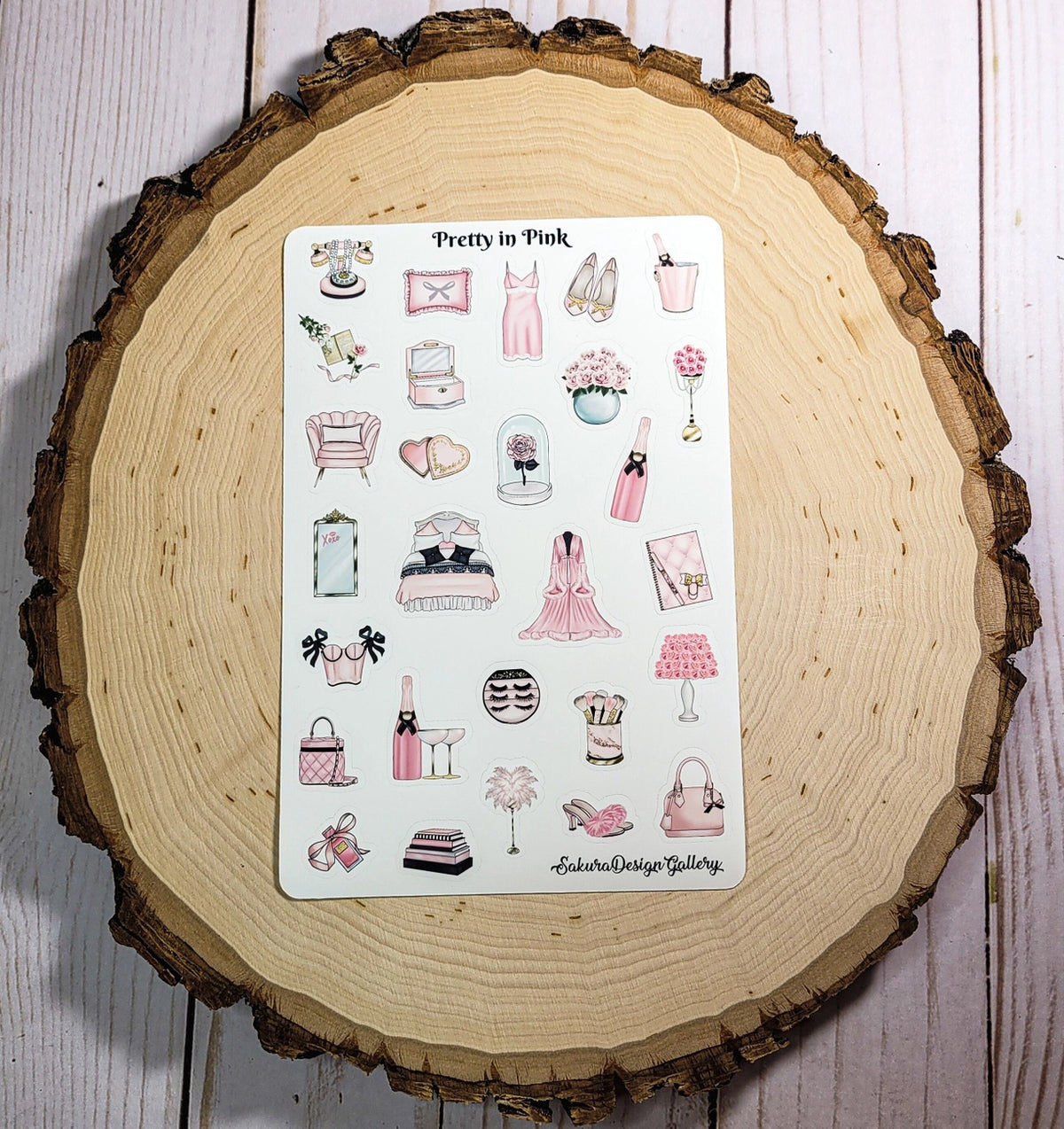 Sakura Design Gallery - Vinyl Stickers - Pretty in Pink