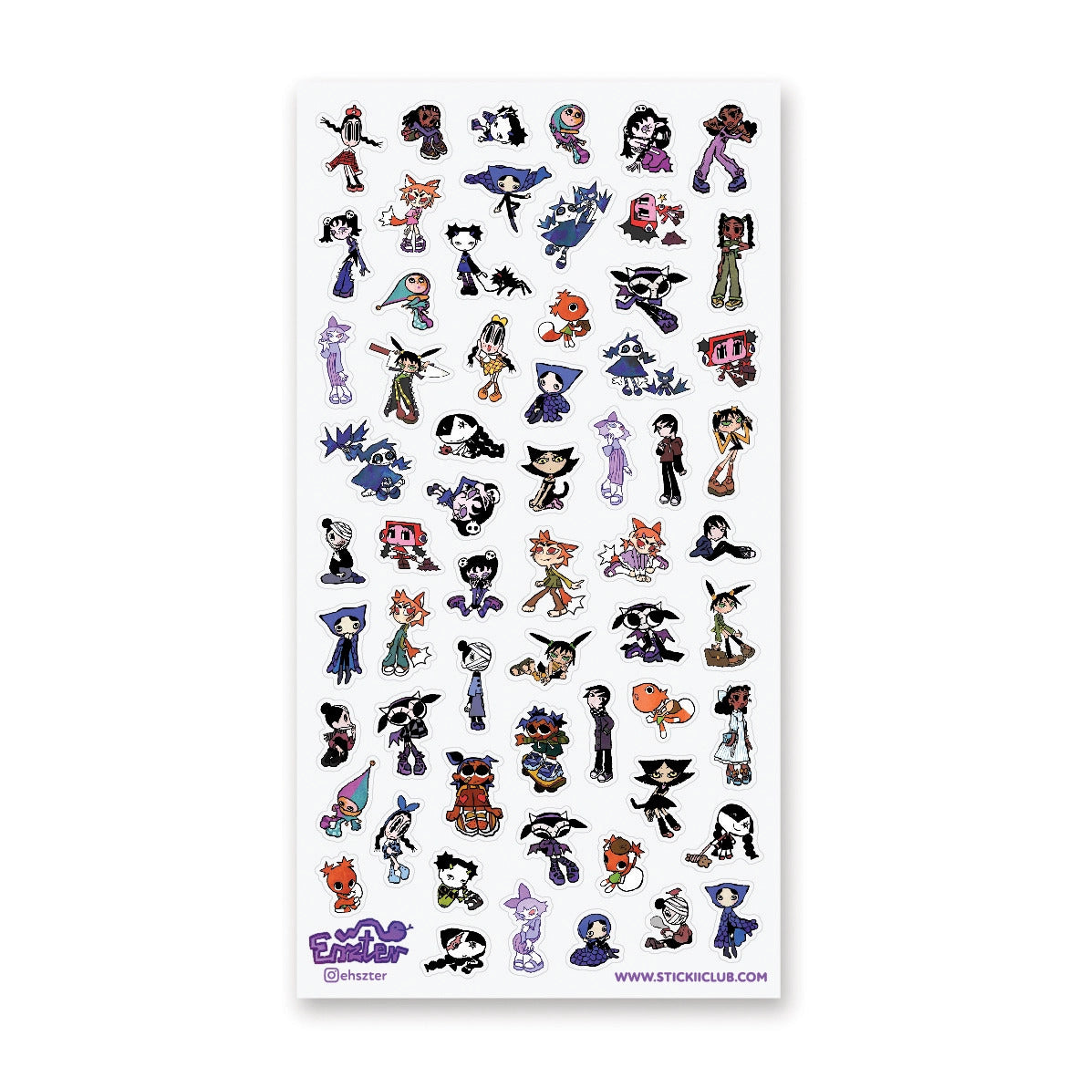 STICKII Sticker Sheet -  Quirky Crew