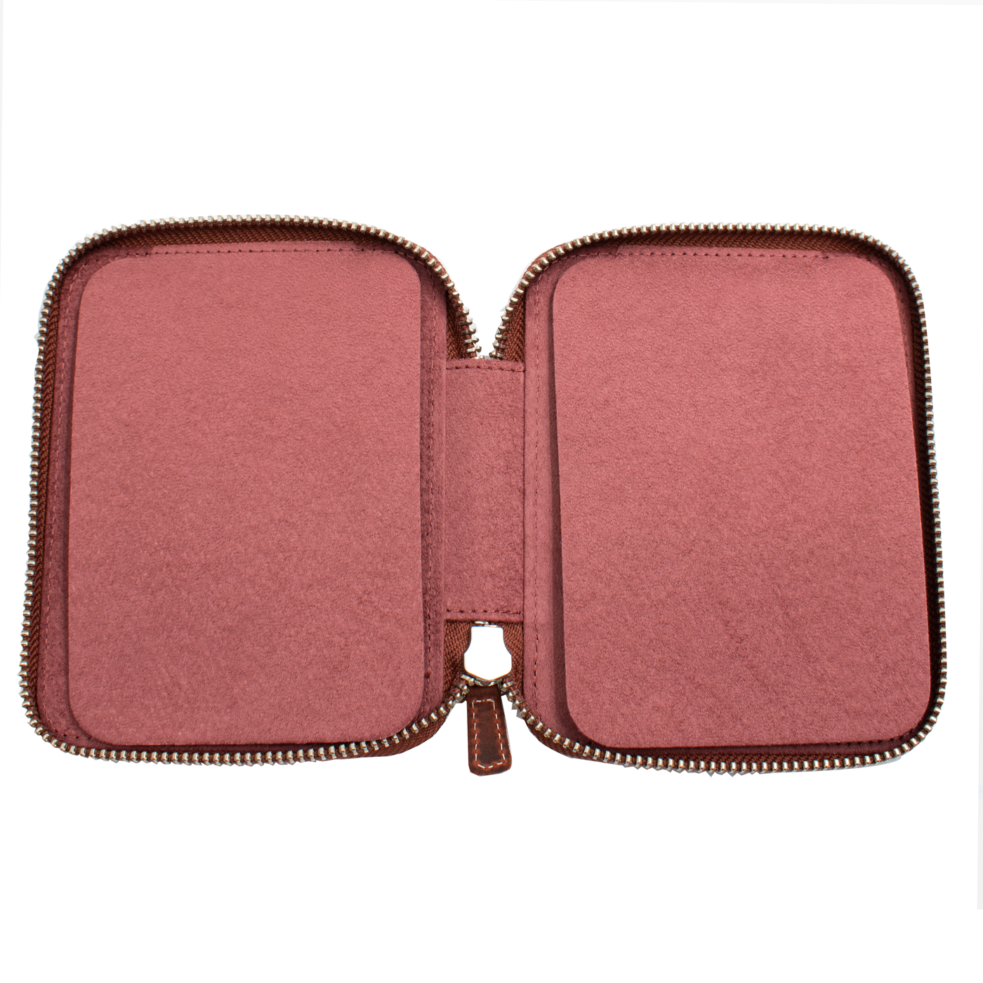 Galen Leather Co. Zippered 10 Slot Pen Case - Crazy Horse Orange