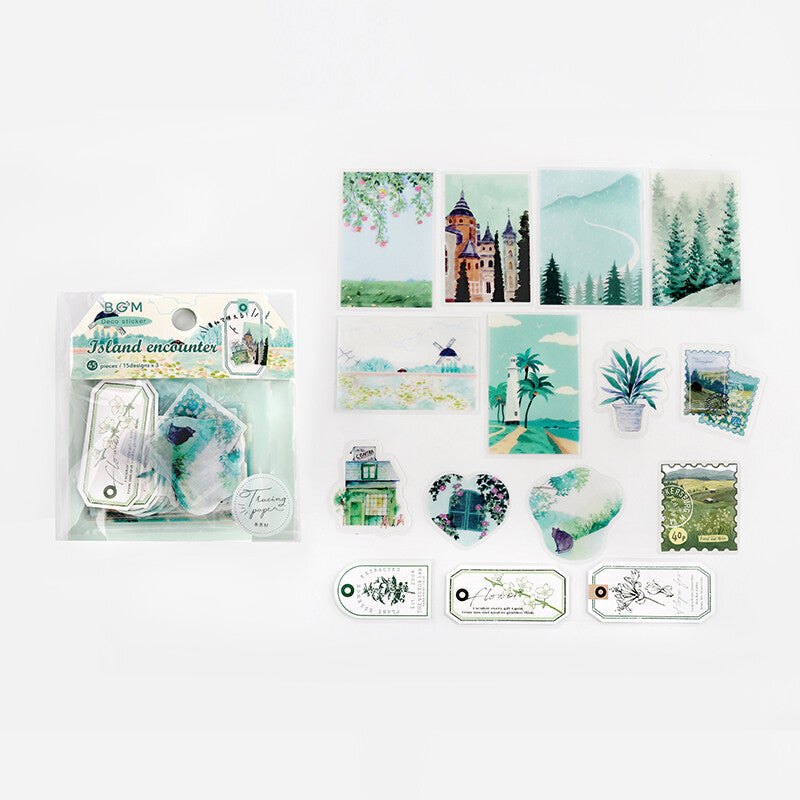 BGM - Deco Sticker - Island Encounter Green