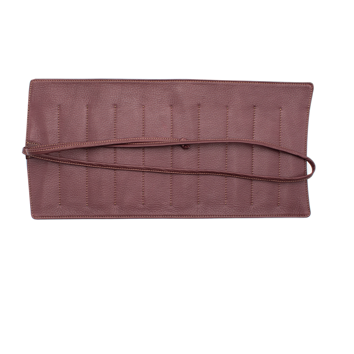 Nagasawa 10 Piece Kip Leather Roll Bordeaux