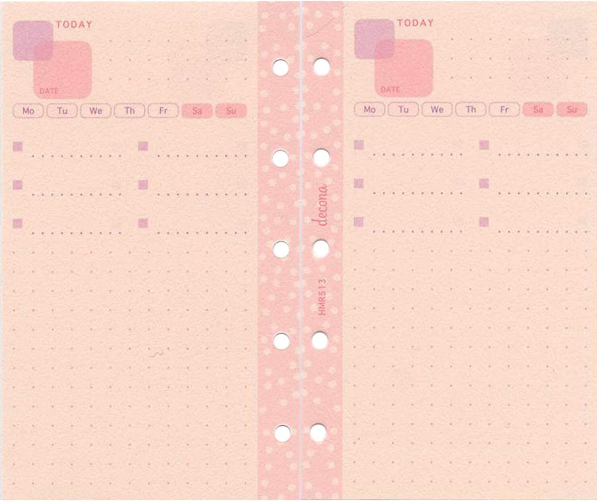 Raymay Fujii Decona Mini 5 Size Refill - Free Monthly Schedule Cute H