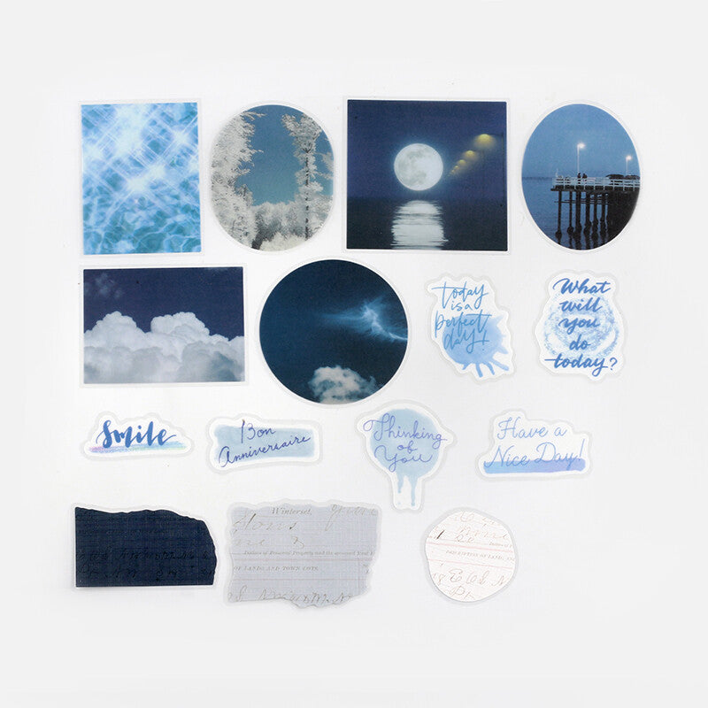 BGM - Color Poems Deco Sticker - Navy