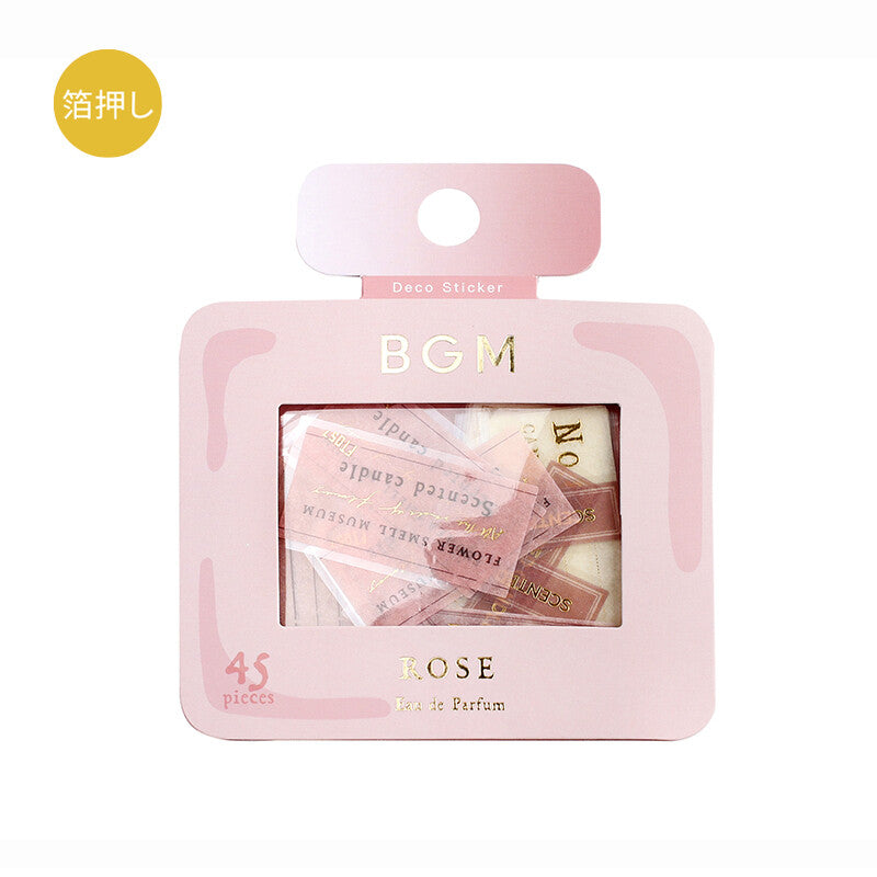 BGM - Healing Time Flake Sticker - Rose