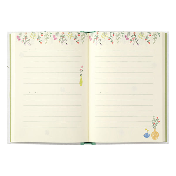 Midori Diary Dried Flower Pattern