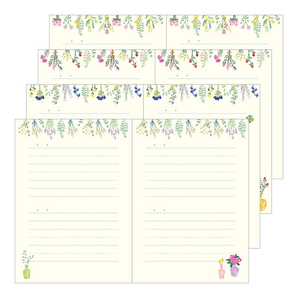 Midori Diary Dried Flower Pattern