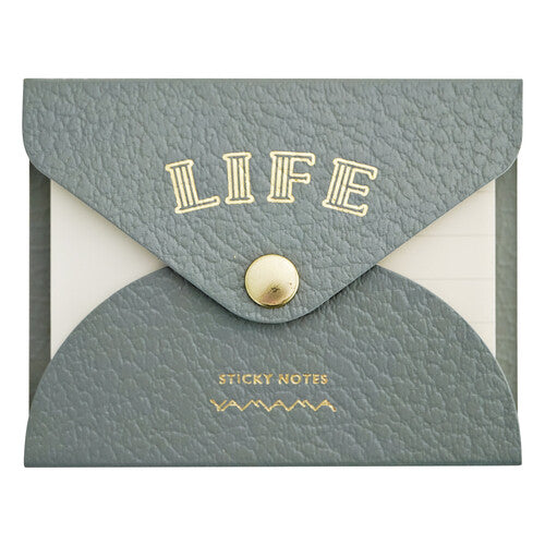 Life Stationery Sticky Notes With Cover - Grey