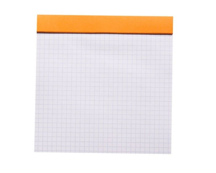 Rhodia #148 Classic Staplebound Notepad - Orange