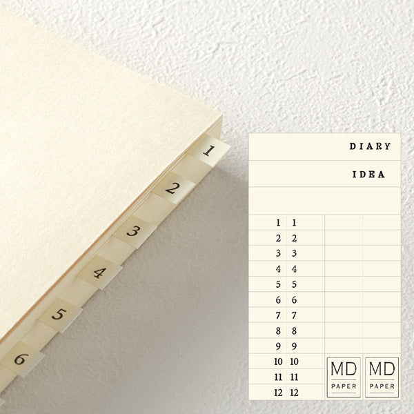 Midori MD Notebook Journal A5 - 1 Day 1 Page - Blank