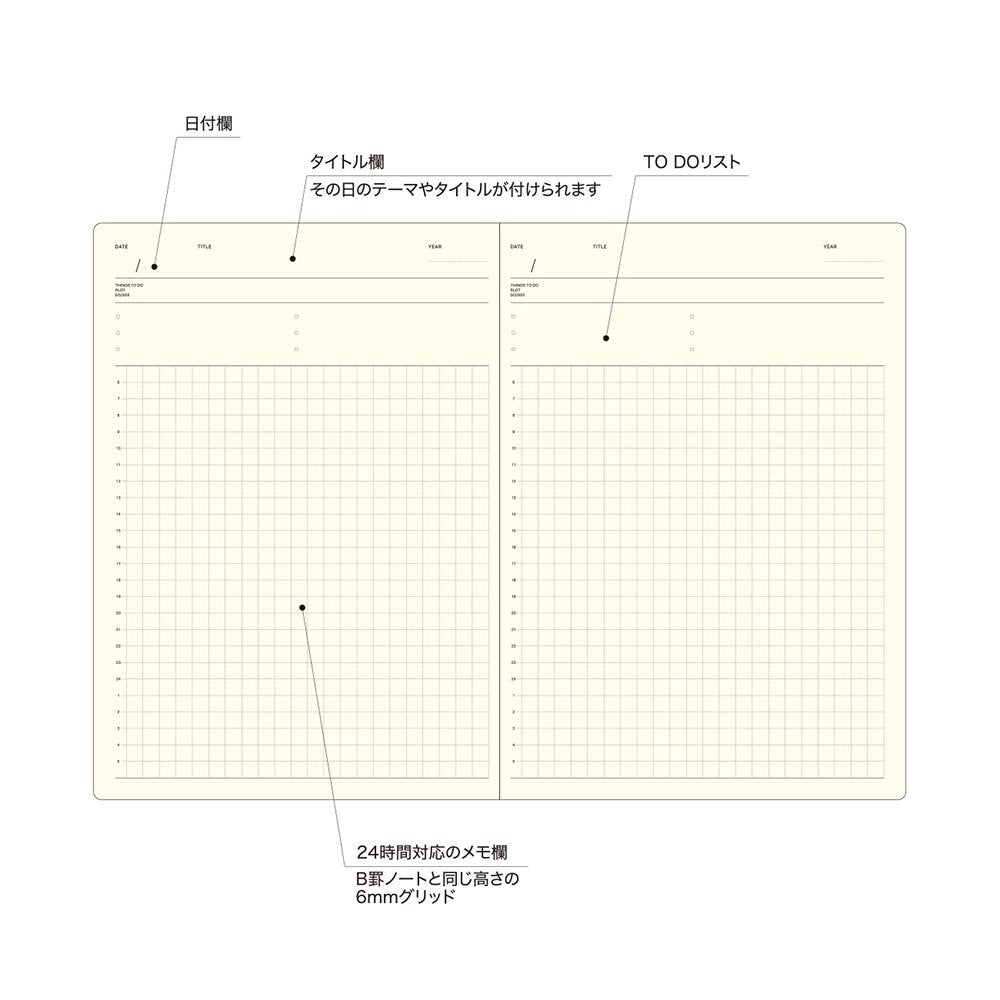 Laconic style Notebook A5 -Daily