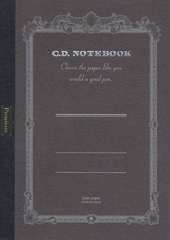 APICA CD A6 Notebook- Black Blank