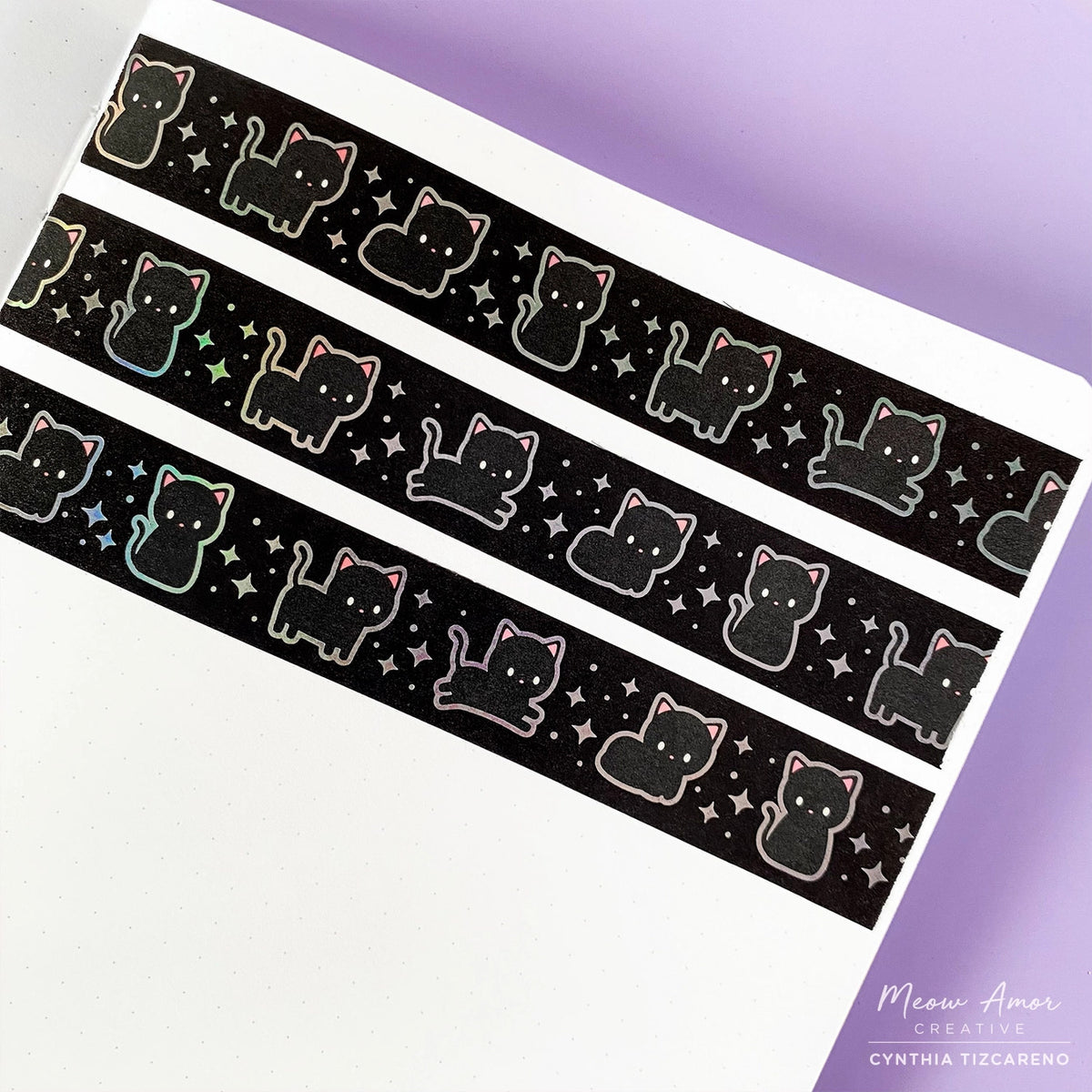 Meow Amor Creative - Void Cat Holographic Foil Washi Tape