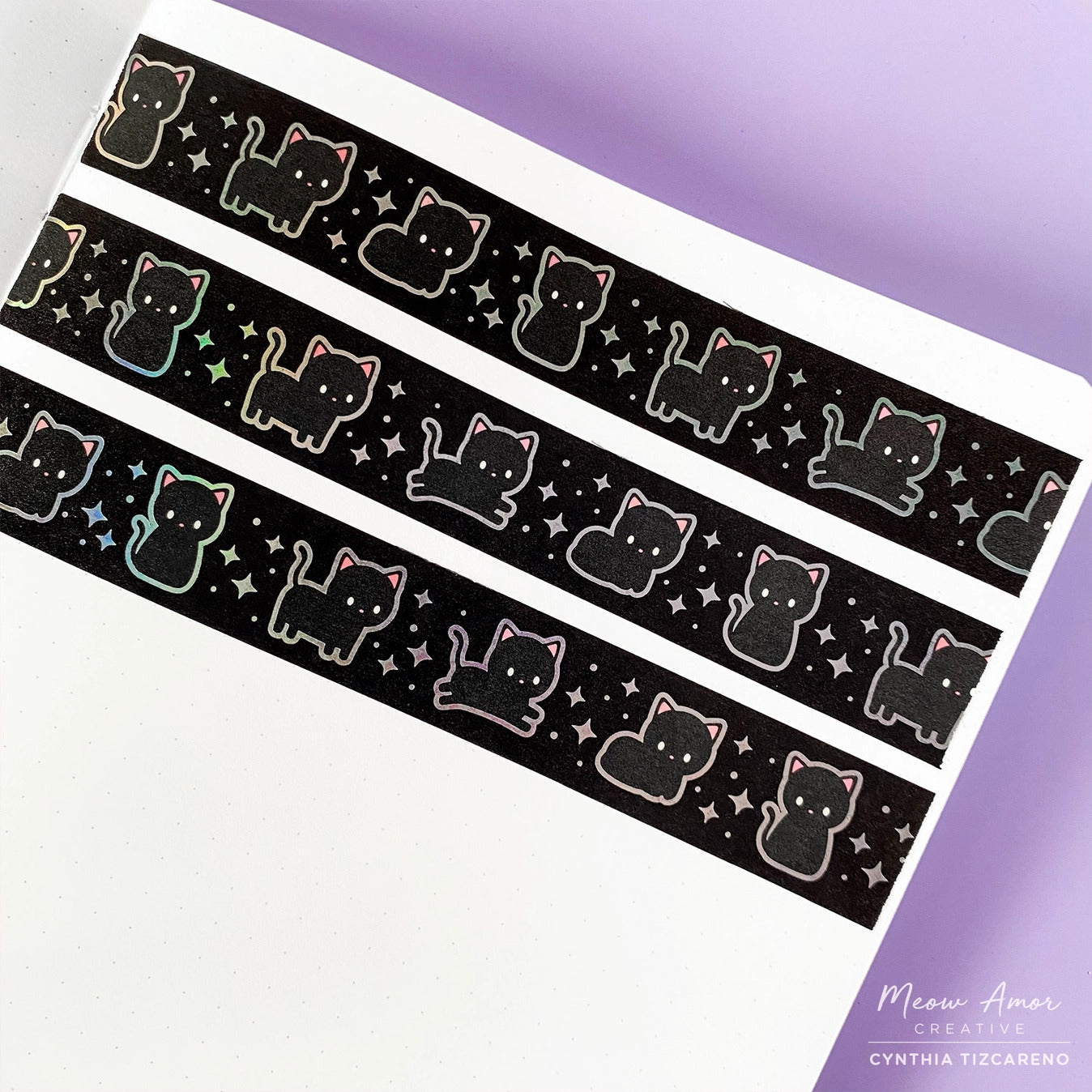 Meow Amor Creative - Void Cat Holographic Foil Washi Tape