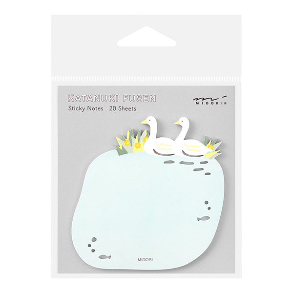 Midori Sticky Note Die cutting - Swans