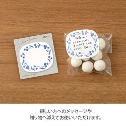 Midori Sticky Note Transparency - Blue Flowers