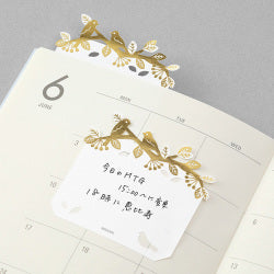 Midori Sticky Note Die-Cuttting - Foil Stamping Birds