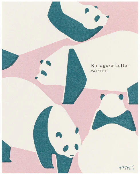 Midori Kimagure Panda Bear Letter Pad