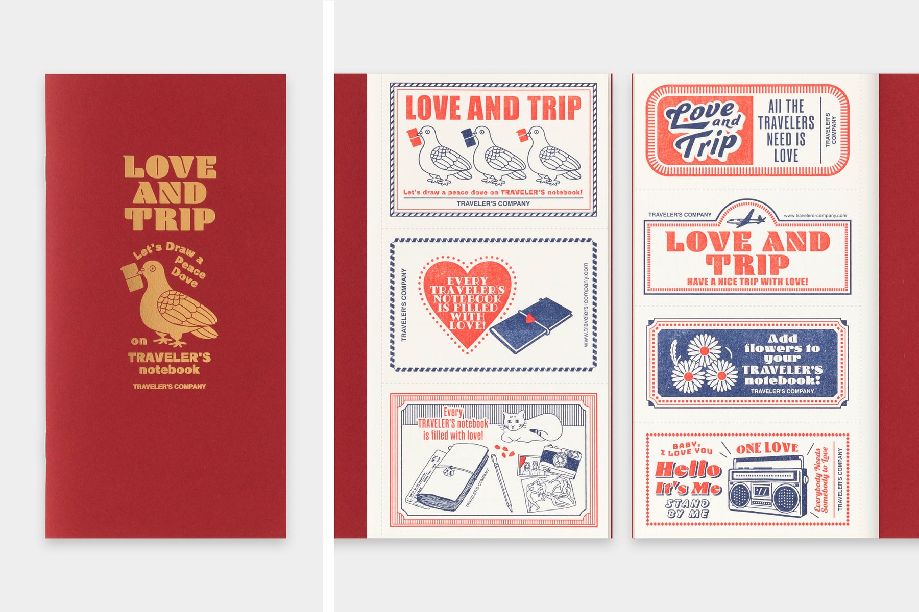 TRAVELER'S COMPANY Regular Sized Refill - Love And Trip