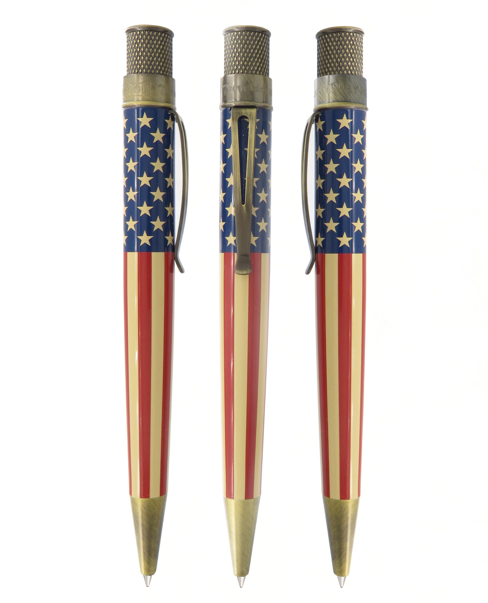 Retro 1951 "Vintage Metalsmith" Tribute 250 Flag Rollerball
