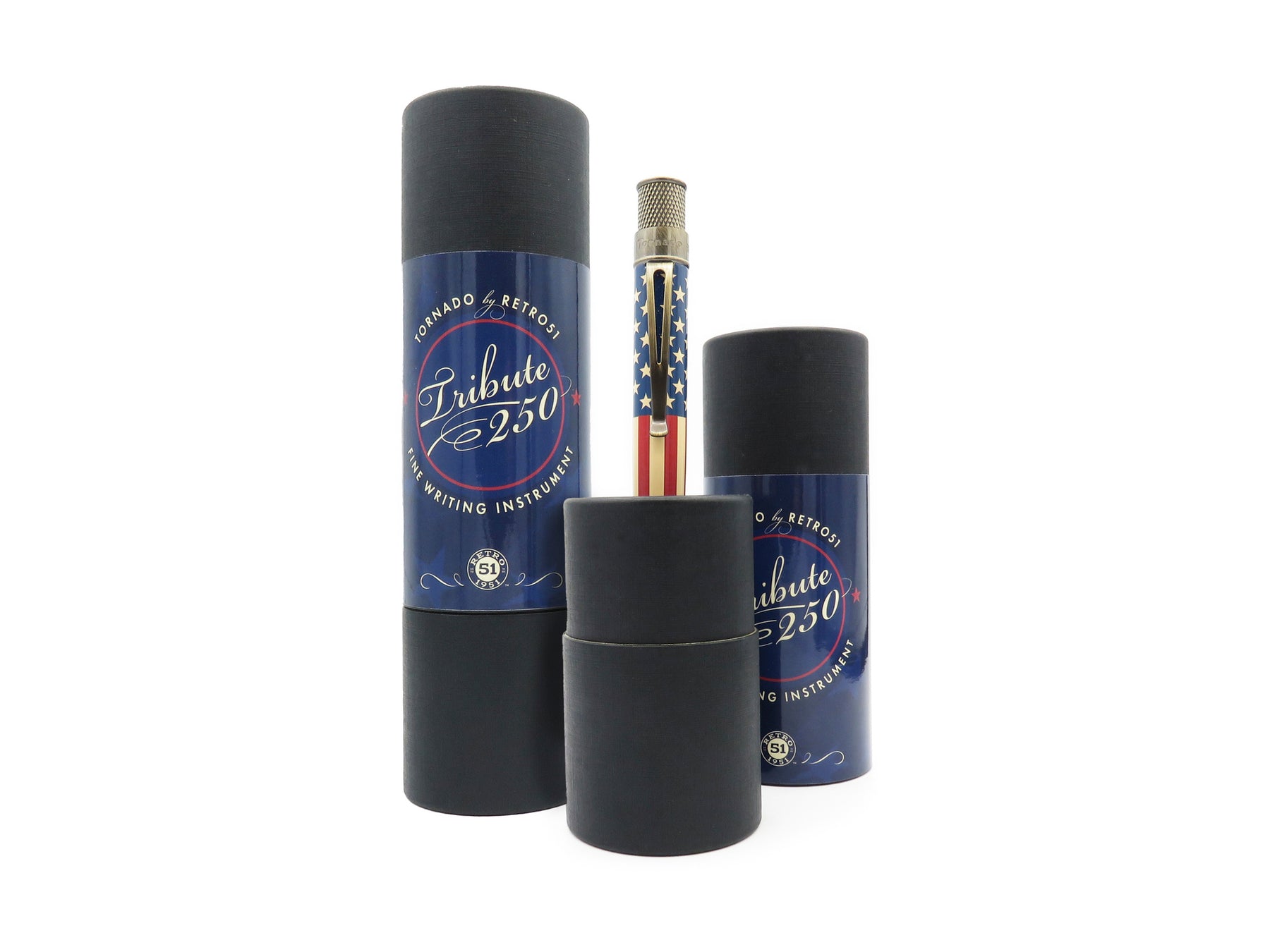 Retro 1951 "Vintage Metalsmith" Tribute 250 Flag Rollerball