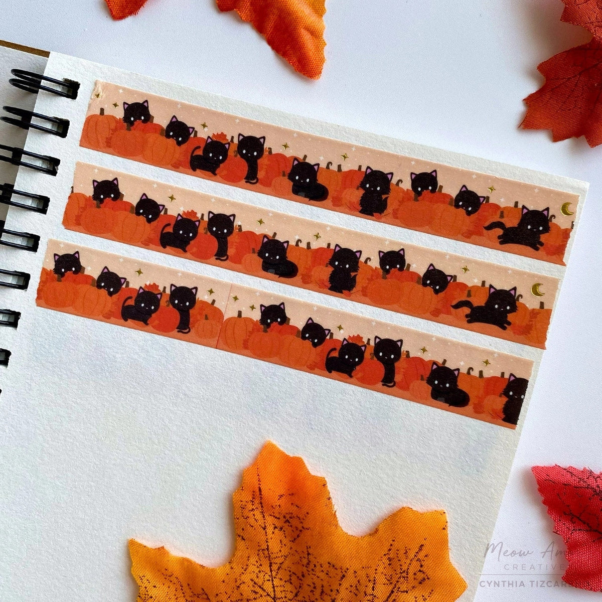 Meow Amor Creative - Pumpkin Patch Gold Foil Washi Tape