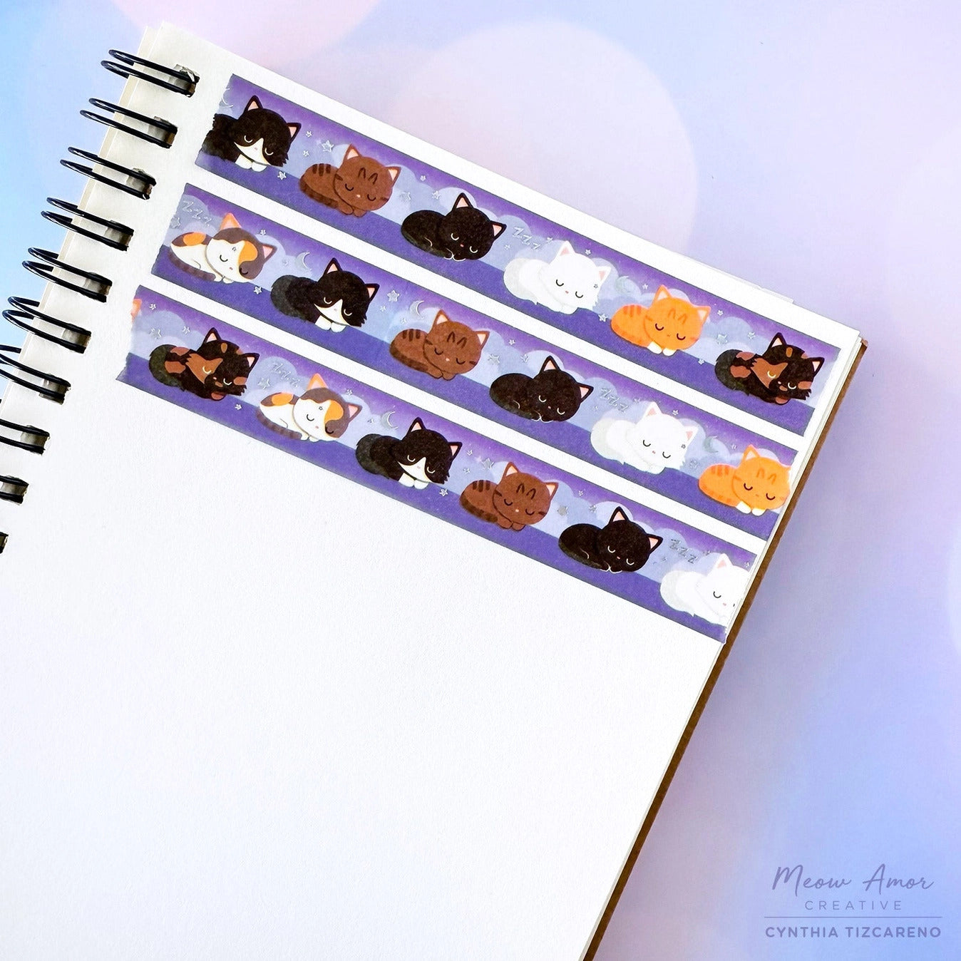 Meow Amor Creative - Sleepy Cats Washi Tape