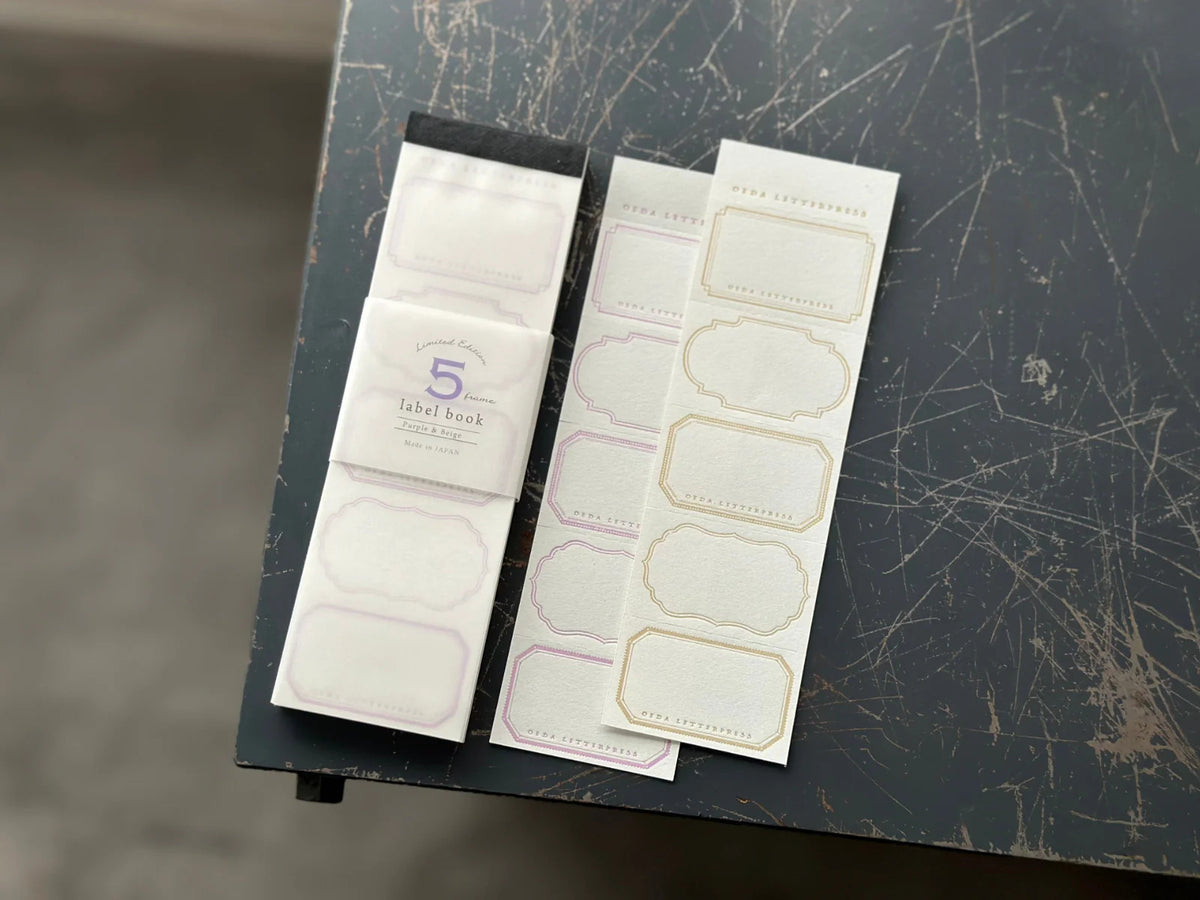 Oeda Letterpress - 5 Frame Label Book