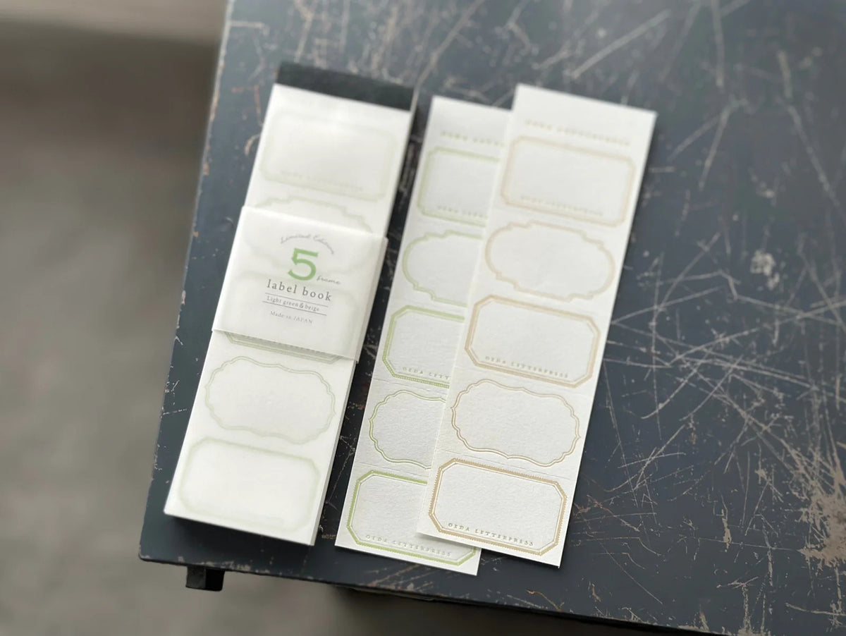 Oeda Letterpress - 5 Frame Label Book