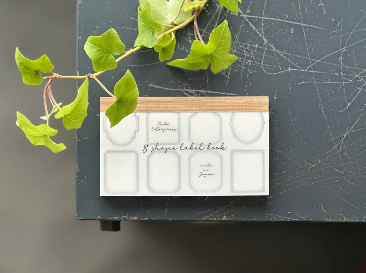 Oeda Letterpress - 8 Shape Label book