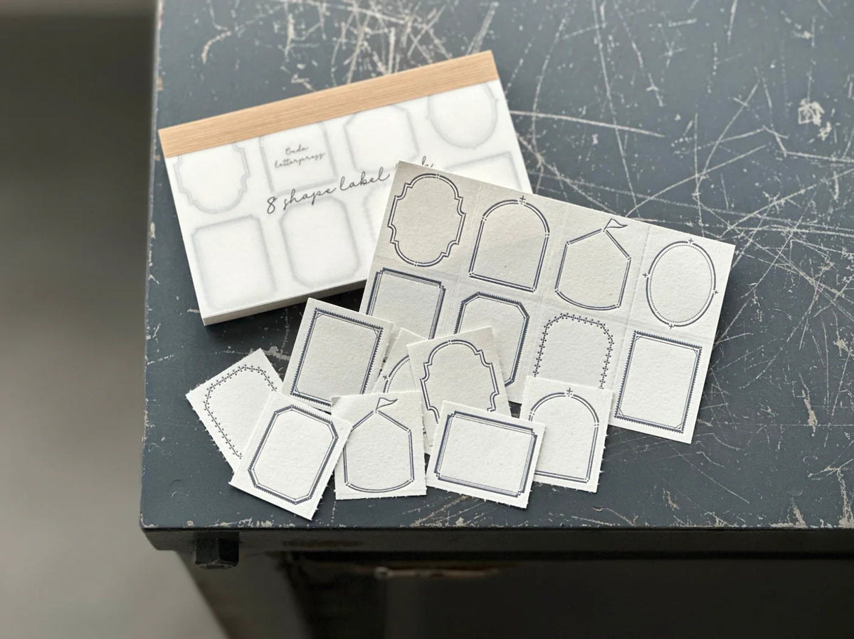 Oeda Letterpress - 8 Shape Label book