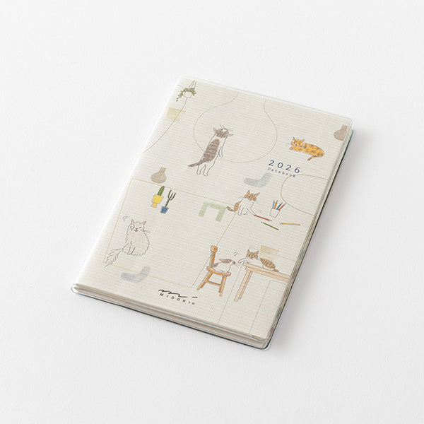 Midori 2026 Pocket Diary Mini - Cats