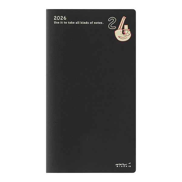 Midori 2026 Pocket Diary B6 Slim - Ojisan