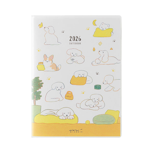 Midori 2026 Pocket Diary (A6) - Dog