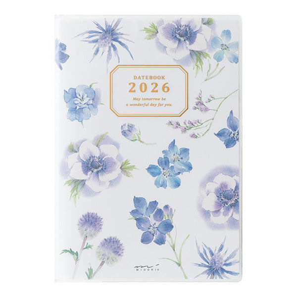 Midori 2026 Pocket Diary B6 - Country Time Flower