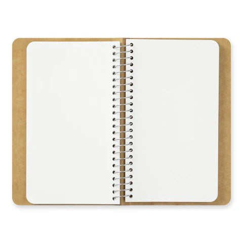 TRAVELER'S COMPANY Slim Spiral Ring Notebook - A6 Blank MD Paper