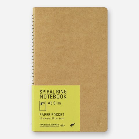 TRAVELER'S COMPANY A5 Slim Spiral Ring Paper Pocket