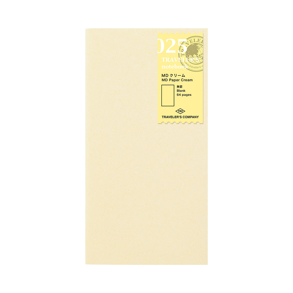 Traveler's Company Regular Sized Refill 025 - Cream Blank