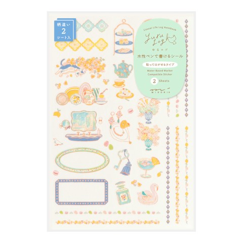 Midori Yuru Log Sticker Sheet - Travel & Hotel