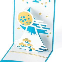 Midori PC Mini Money Envelope 516 popup Mt. Fuji
