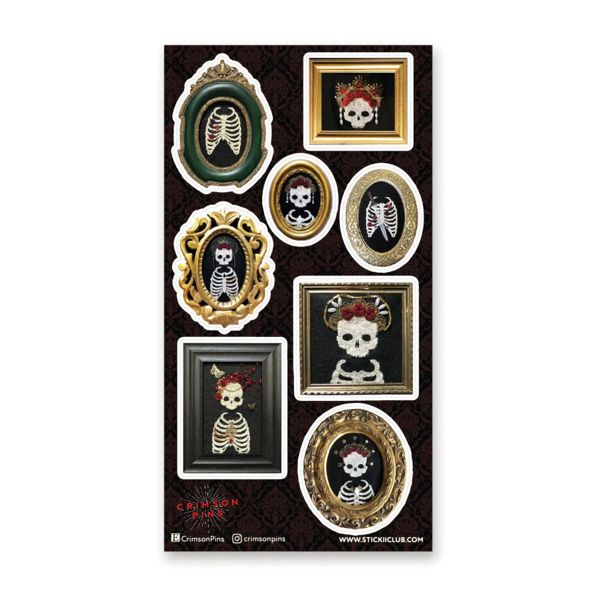 STICKII Sticker Sheet - Skeleton Gallory